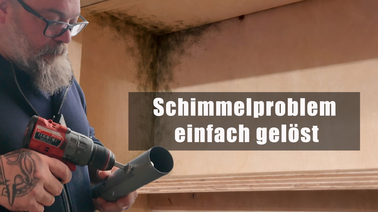 Schimmel im Wohnmobil 😱 Schrank: Günstige Lüftung aus KG Rohren bauen 🛠️