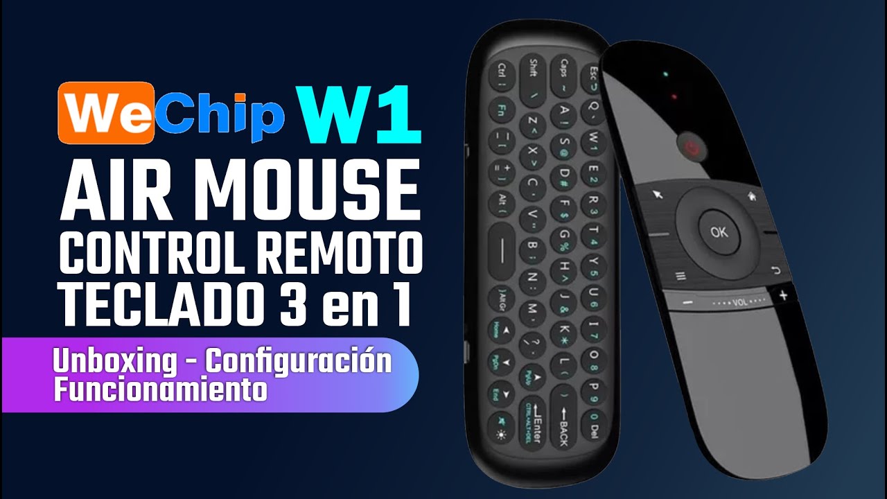 Control Remoto Air Mouse W1 | Unboxing | Funciones | Configuración