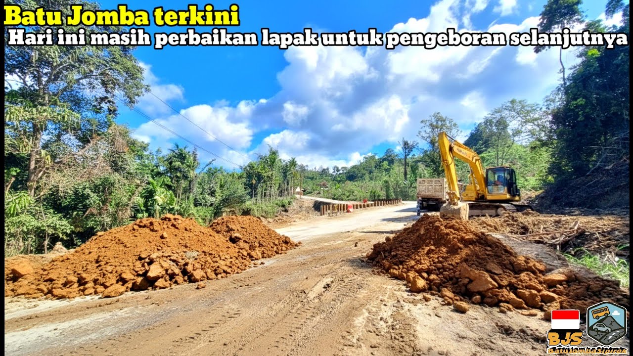 Batu jomba terkini‼️Hari lni masih perbaikan lapak baru untuk pengeboran selanjutnya