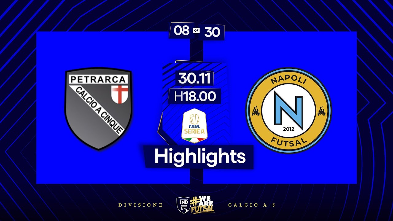 Vinumitaly Petrarca-Napoli Futsal 3-3 | 8ª giornata | Serie A 2024/2025 | Highlights