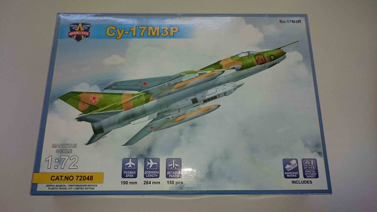 1/72 Modelsvit SU-17M3R unboxing
