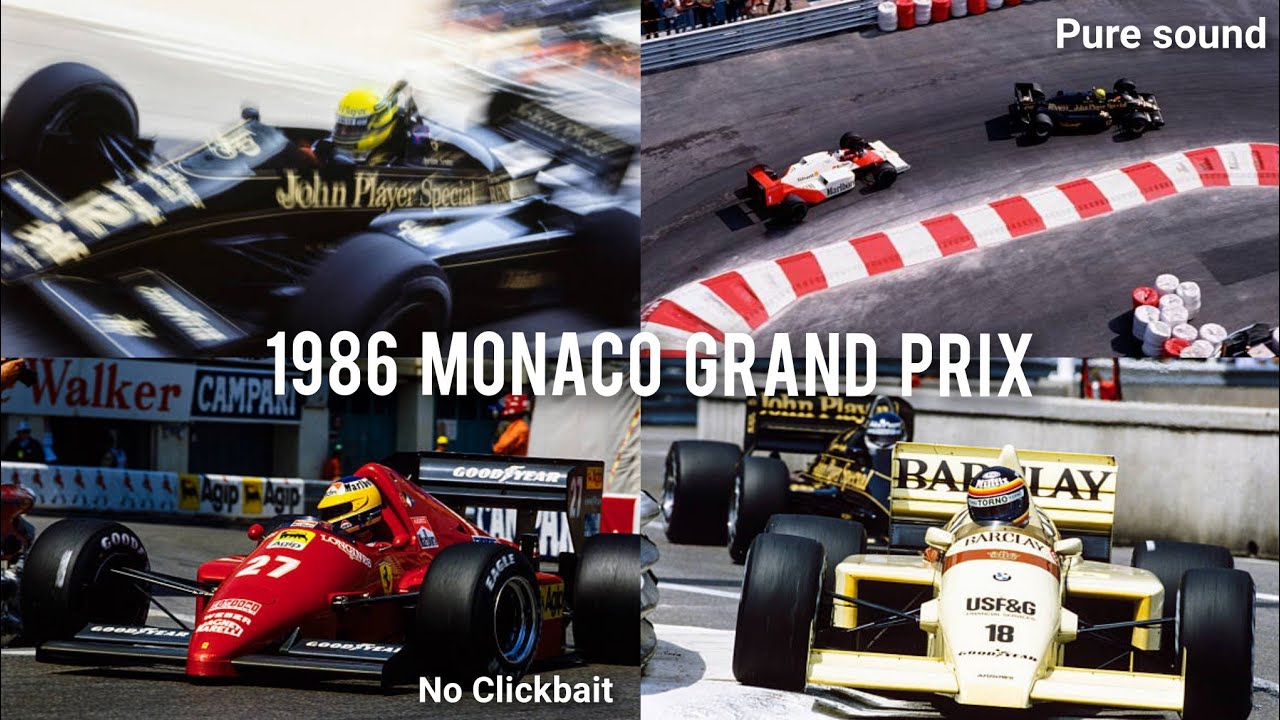 1986 Monaco Grand Prix Pure Sound