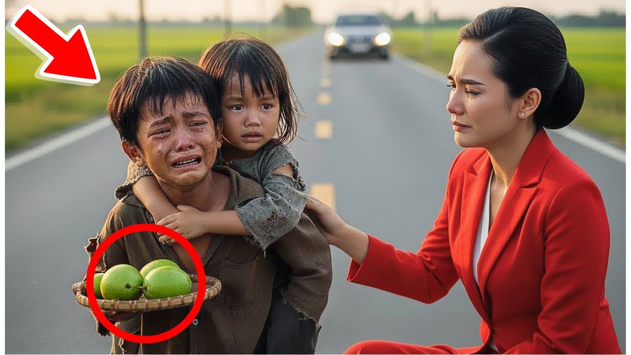Di Jalan Sepi, Bocah Gendong Adik Jual Mangga—Kertas Lusuh Membuat Miliarder Menangis