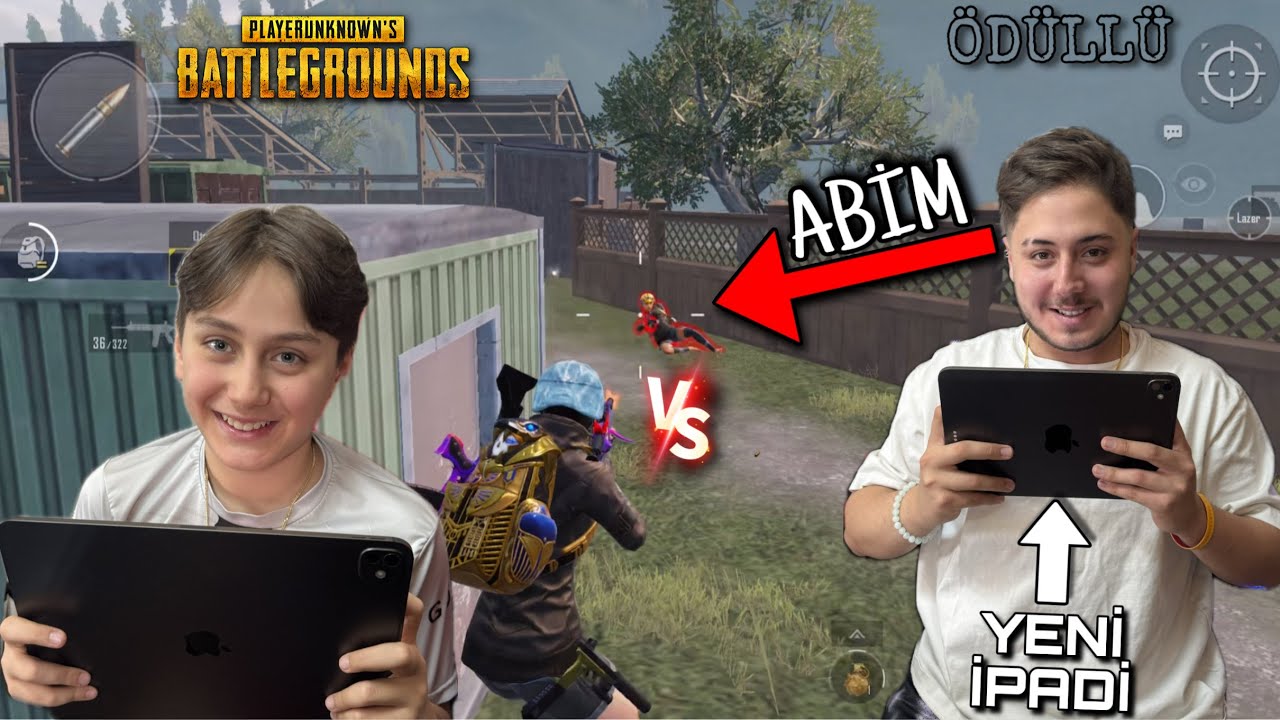 ABİMLE PUBG MOBİLE DA VS ATTIK !! (YENİ İPADİYLE)