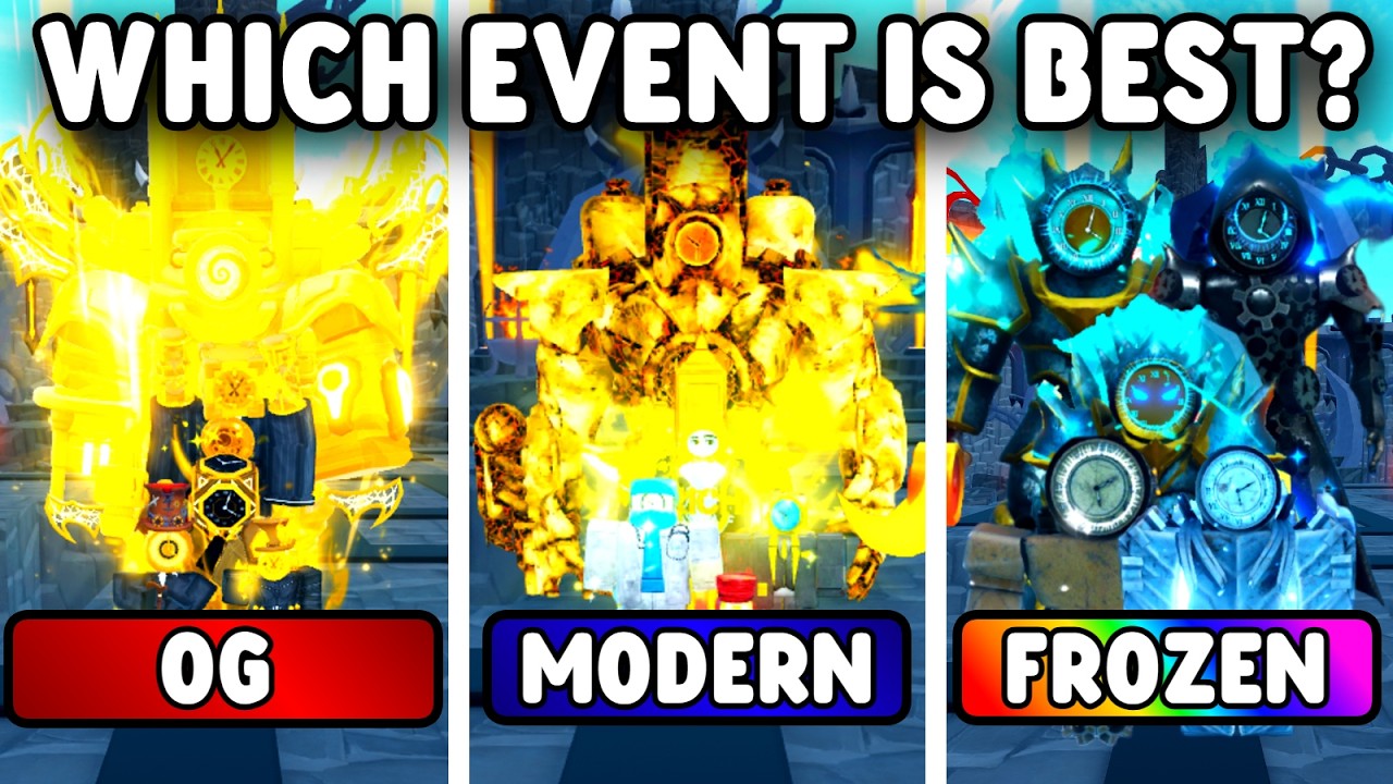 WHICH CLOCK EVENT HAS THE BEST UNITS? (Toilet Tower Defense)