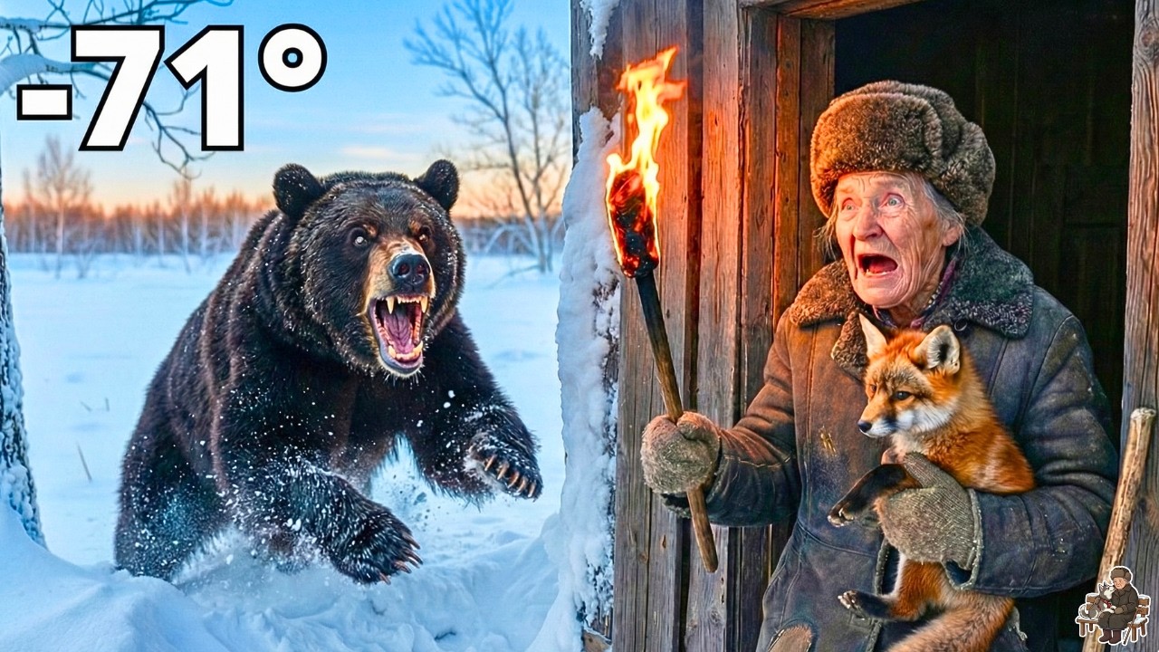 An 80-Year-Old Woman Rescues a Frozen Baby Fox at -71°C - Then Fox Family Saved Anya From Bear