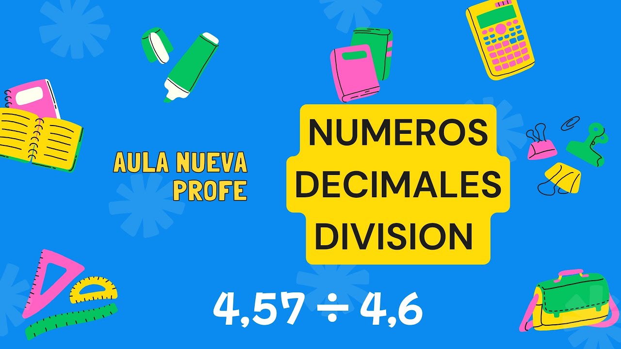 División de números decimales. Los 3 casos que hay