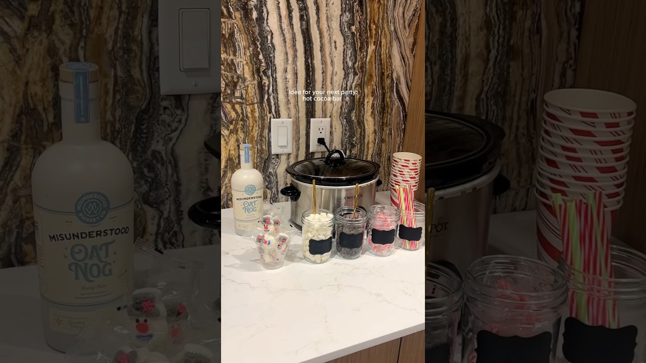 Hot Cocoa Bar idea for your next party❄️❤️✨