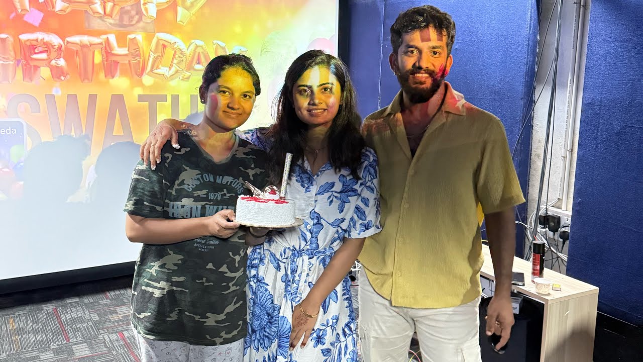 Swathi Birthday 🎁 | Madhu Gowda #madhugowda #nidhuvastra #nidhu