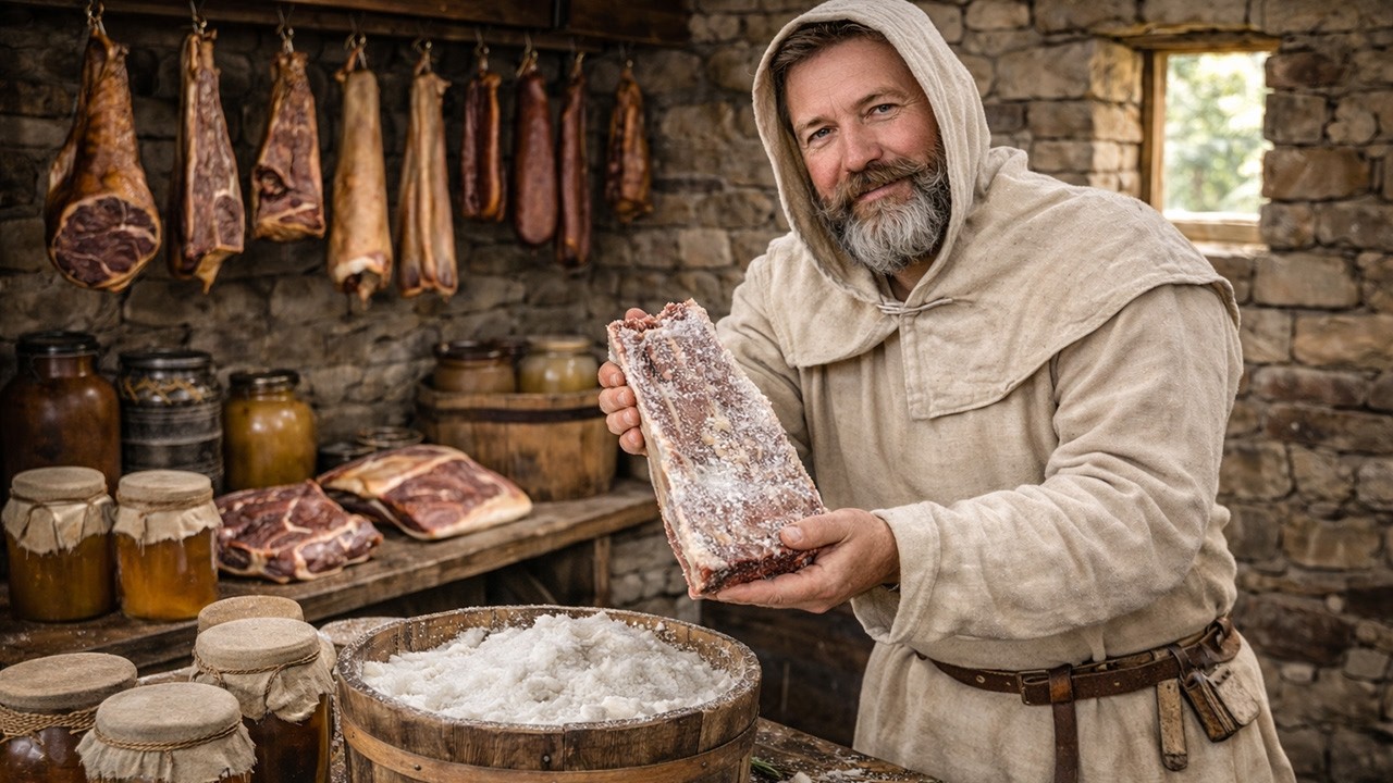 3+ JAHRE HALTBAR?! Was die Menschen im MITTELALTER &uuml;ber Fleisch wussten, das wir VERGESSEN haben