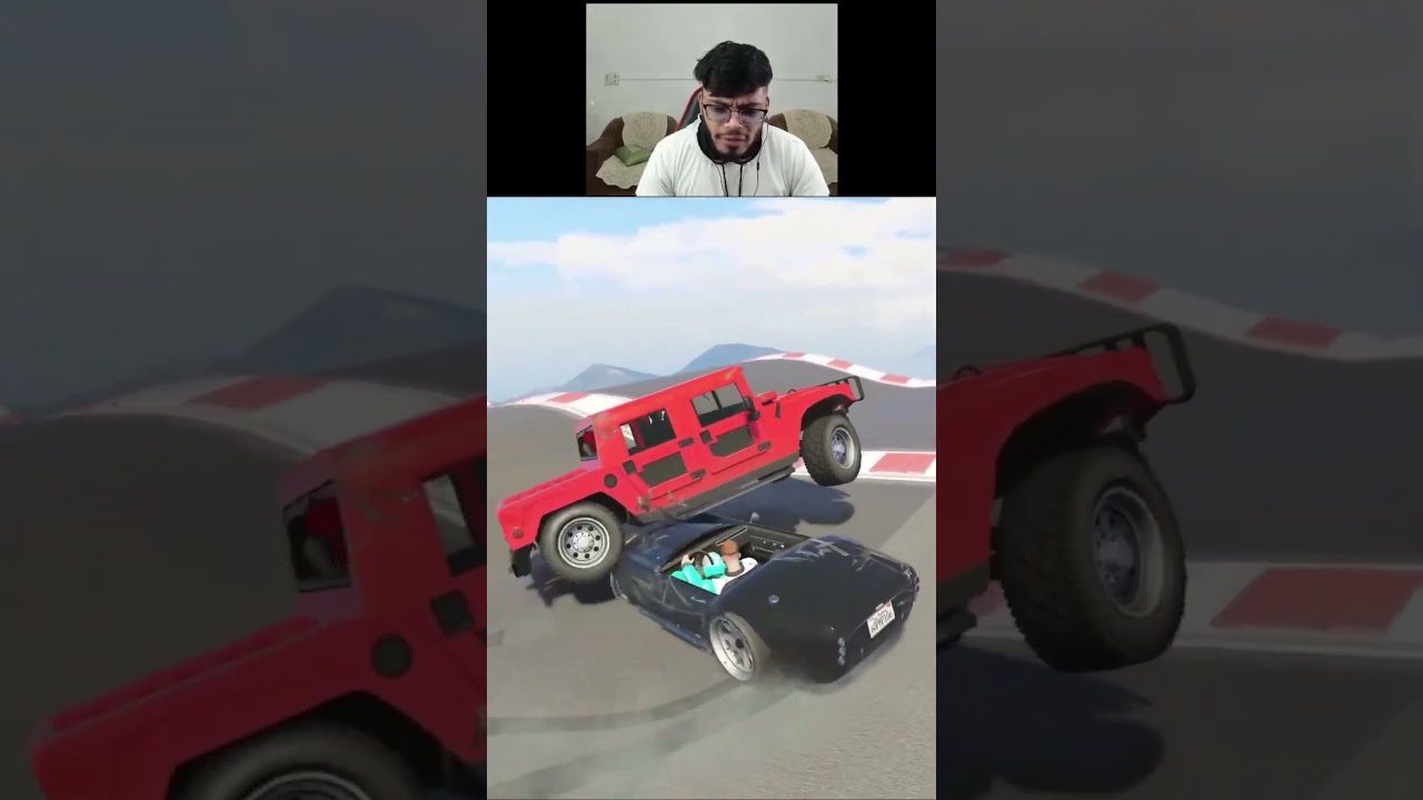 Papa Player struggling in GTA 5 mega ramp