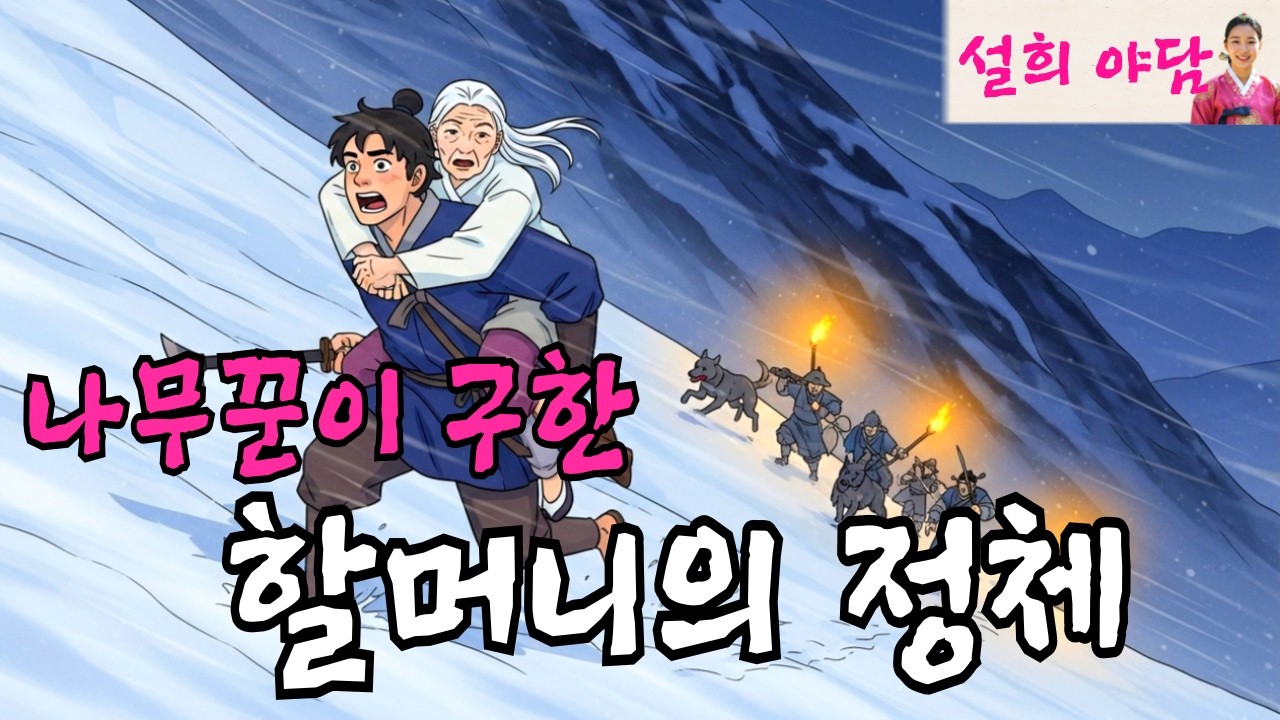 추운 설산에 쓰러진 할머니가 자신을 구해준 나무꾼에게 밝힌 비밀