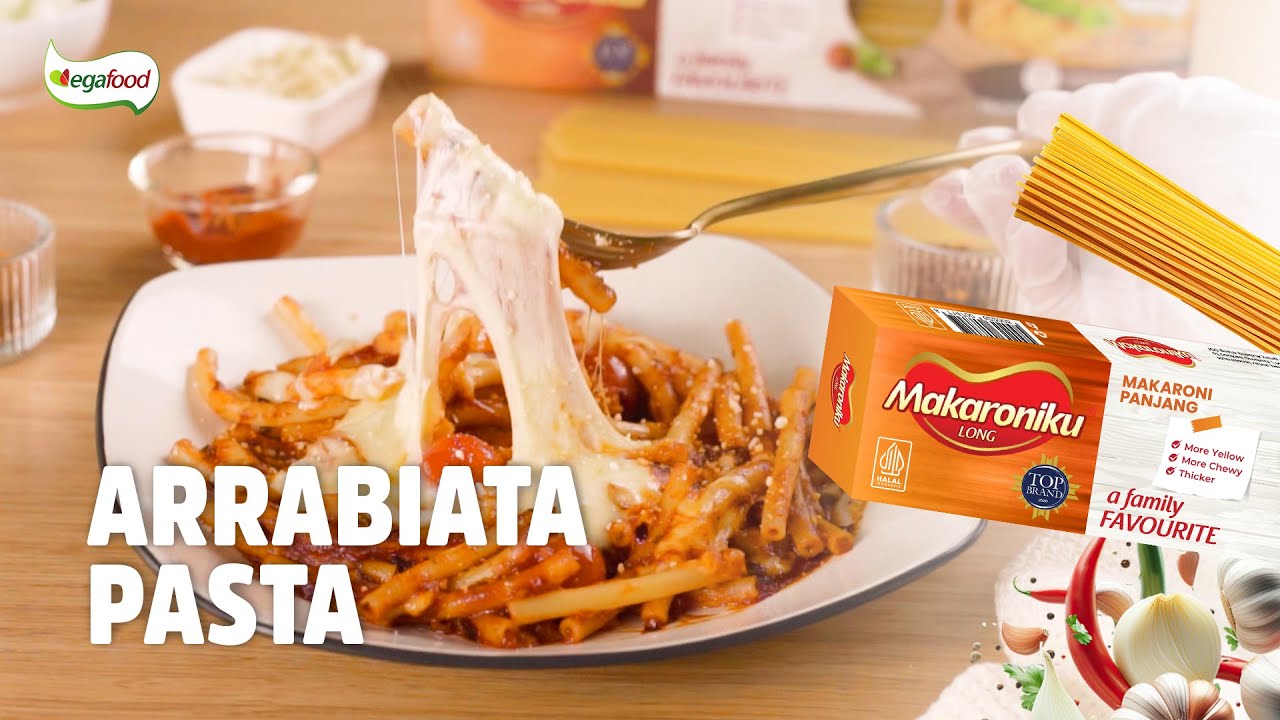Pedasnya Nendang! Arrabiata Pasta Simpel Pakai Makaroniku Long