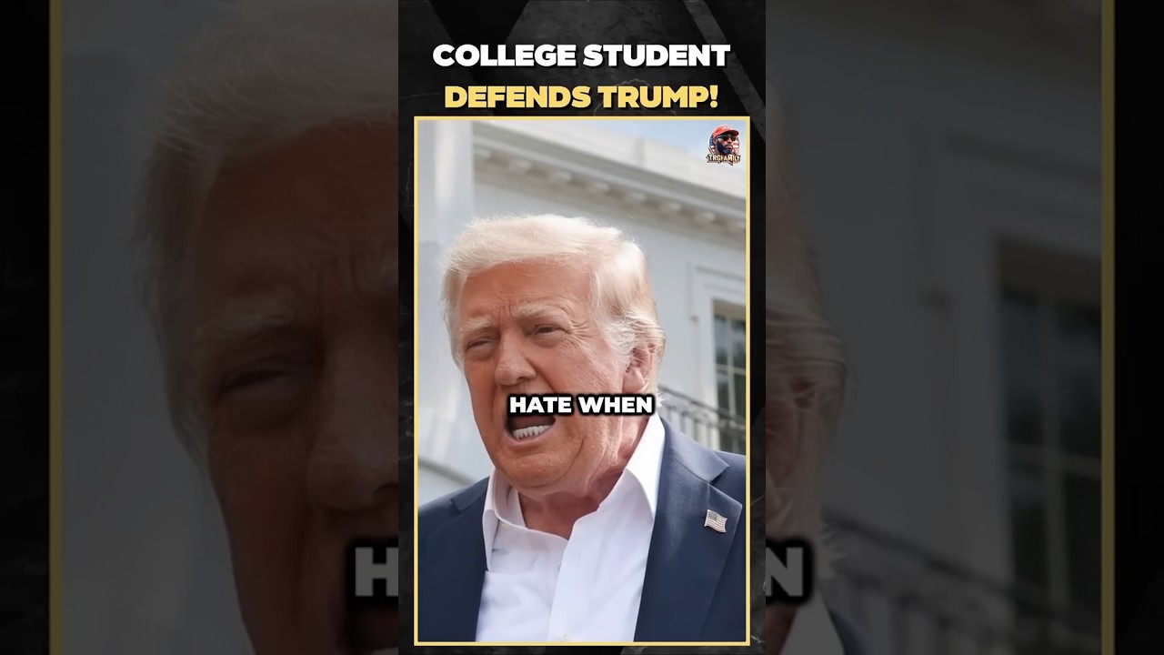 Student TORCHES The Democrats Over TRUMP #shorts #trump