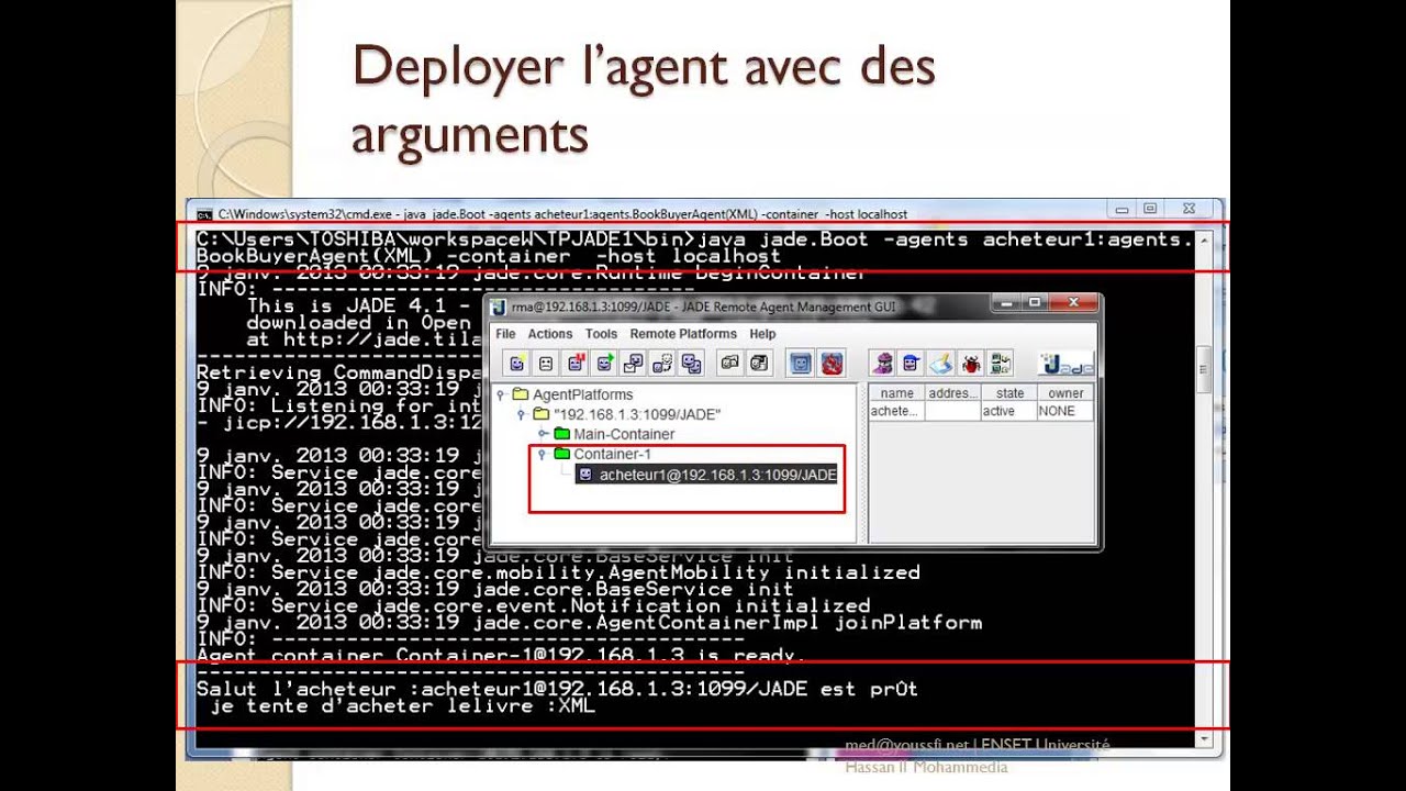 TUTORIAL 1  Systèmes Multi Agents SMA avec JADE