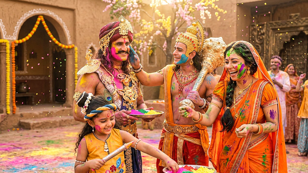 वृंदावन में छाया रंगों का महायुद्ध – कंस भी हुआ रंगीन ! | यशोमती मईया के नंदलाला | Shree Krishan
