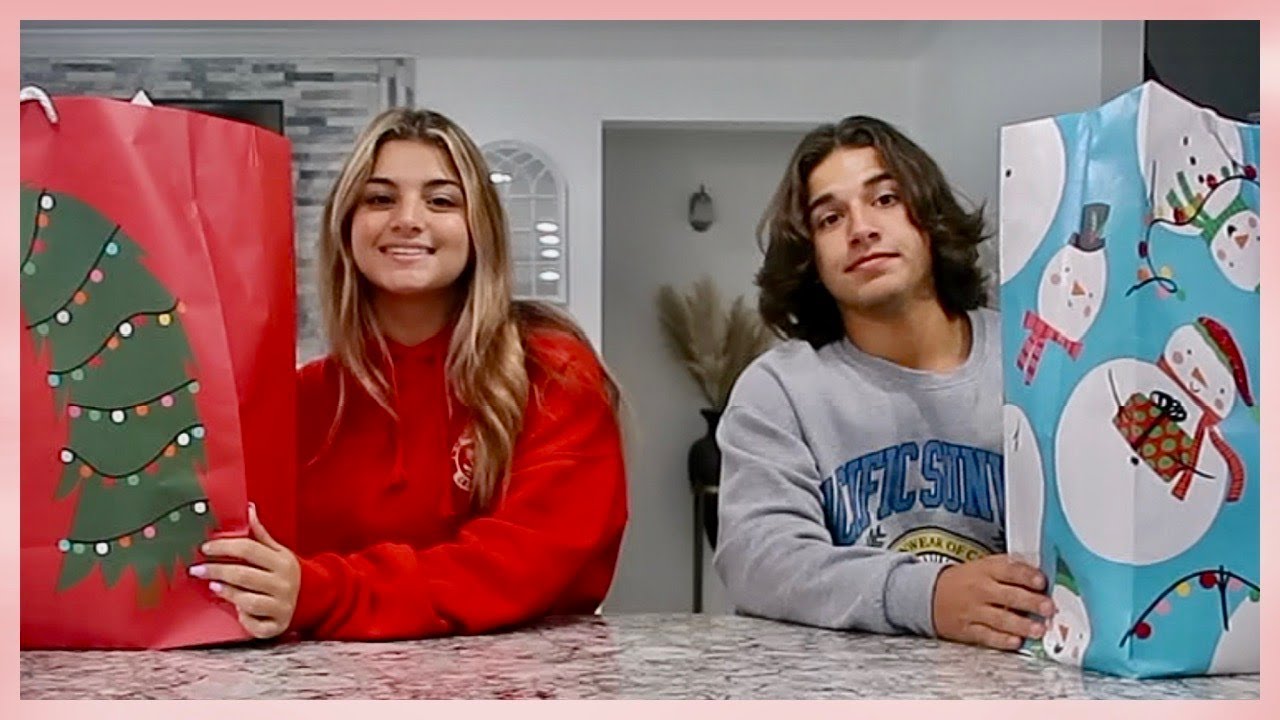 siblings buy each other $100 worth of Christmas present challenge /Target edition