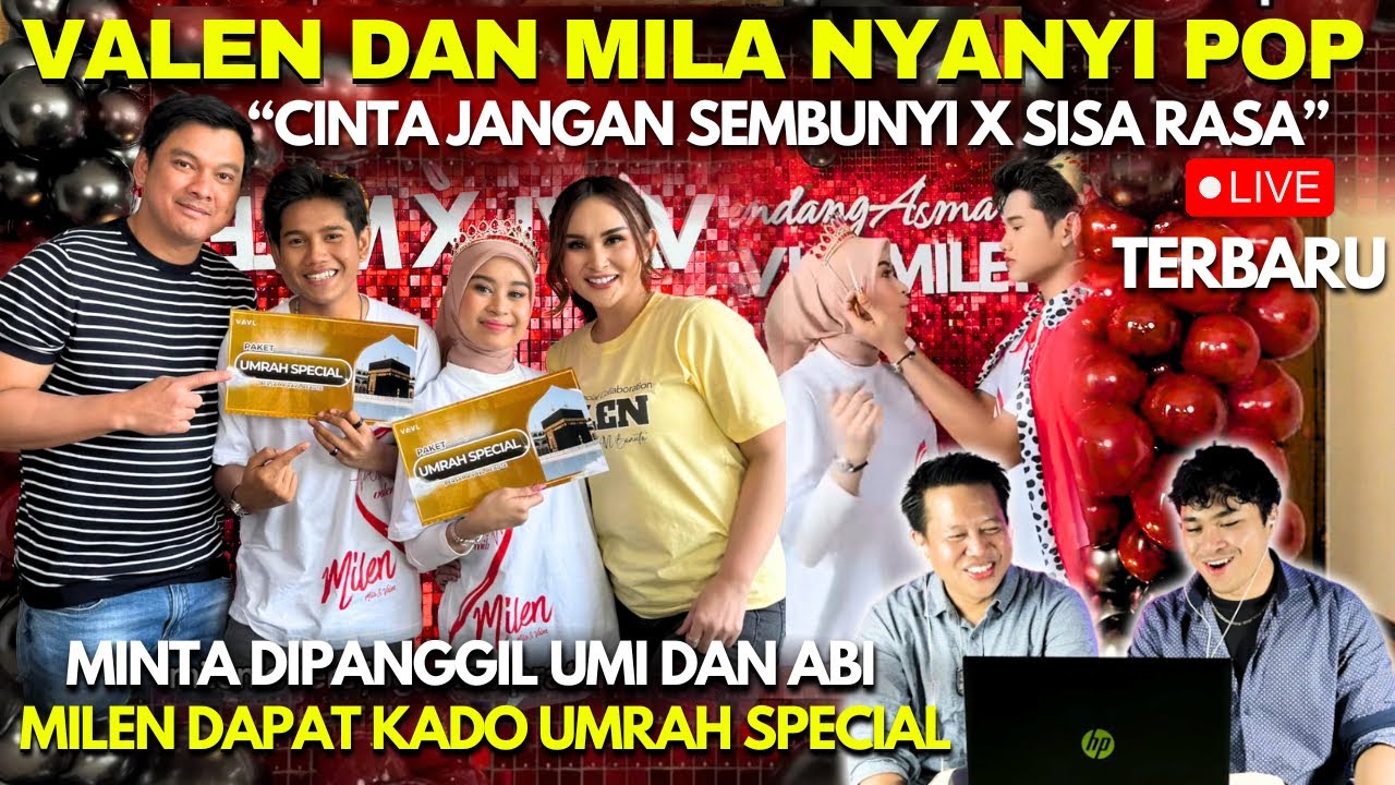 Nyanyi Pop Valen dan Mila Berbalas Gombalan Sampai Dapat Kado Umrah Spesial dan Trip Ke Korea