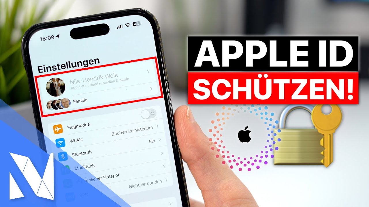 NEUE Betrugsmasche ⚠️ AppleID vor Diebstahl schützen! - So geht's mit iOS 16! | Nils-Hendrik Welk