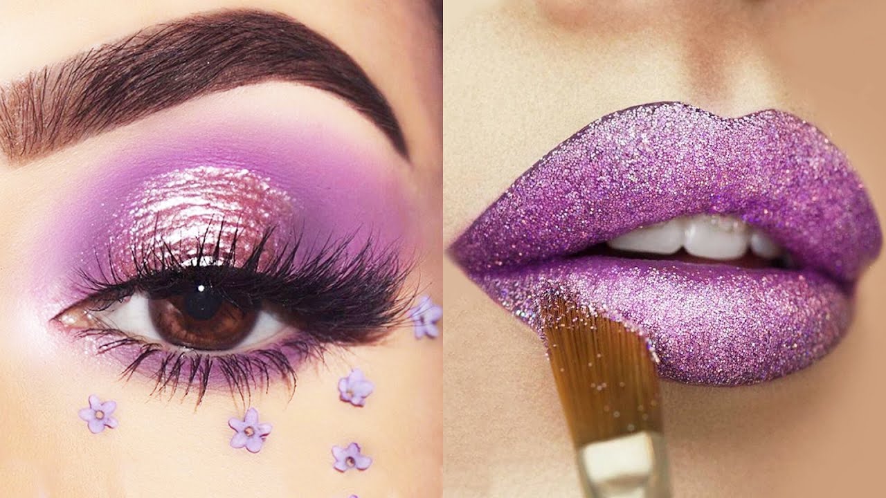 15 Glamorous Purple Eye Makeup Ideas & Eye Shadow Tutorials | Gorgeous Eye Makeup Looks #122