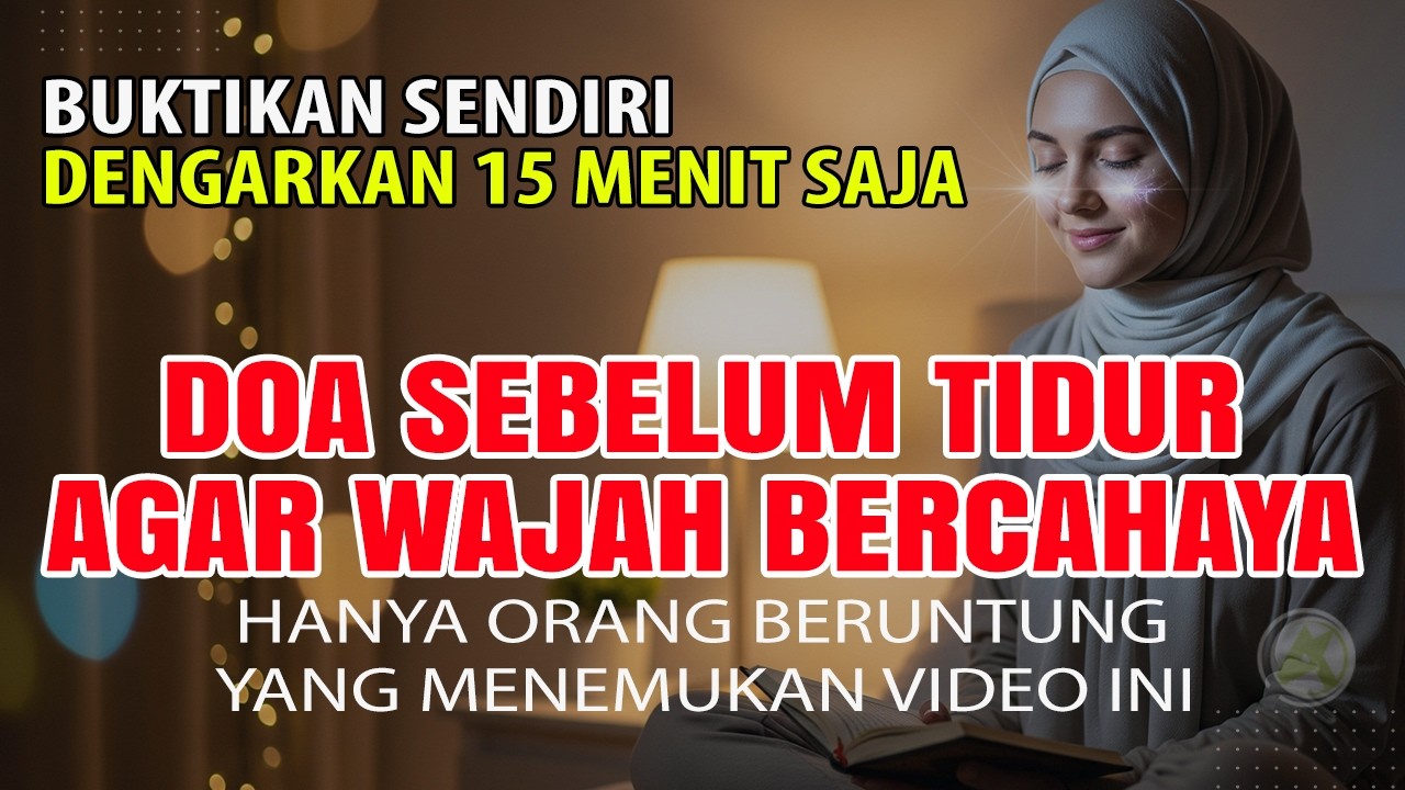 DOA PEMBUKA AURA WAJAH & TUBUH SAAT TIDUR DENGAN BACAAN INI, RUQYAH BUKA AURA BERSINAR