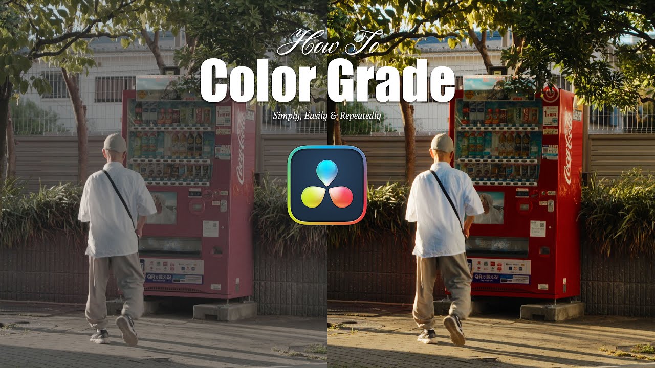 my simple approach to color grading (free powergrade)