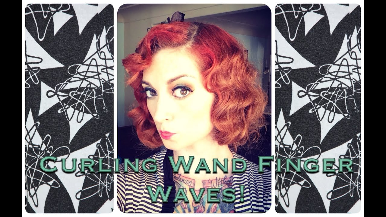 Vintage Hair How To: Finger Waves with a NUME Curling Wand CHERRY DOLLFACE