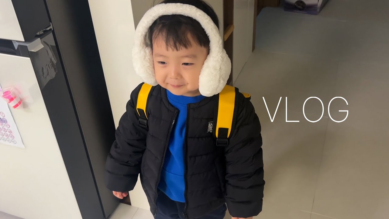 [VLOG] 45개월 가정보육 끝 🖤 태하의 첫 유치원생활을 응원해 💪🏻[EN/JP]