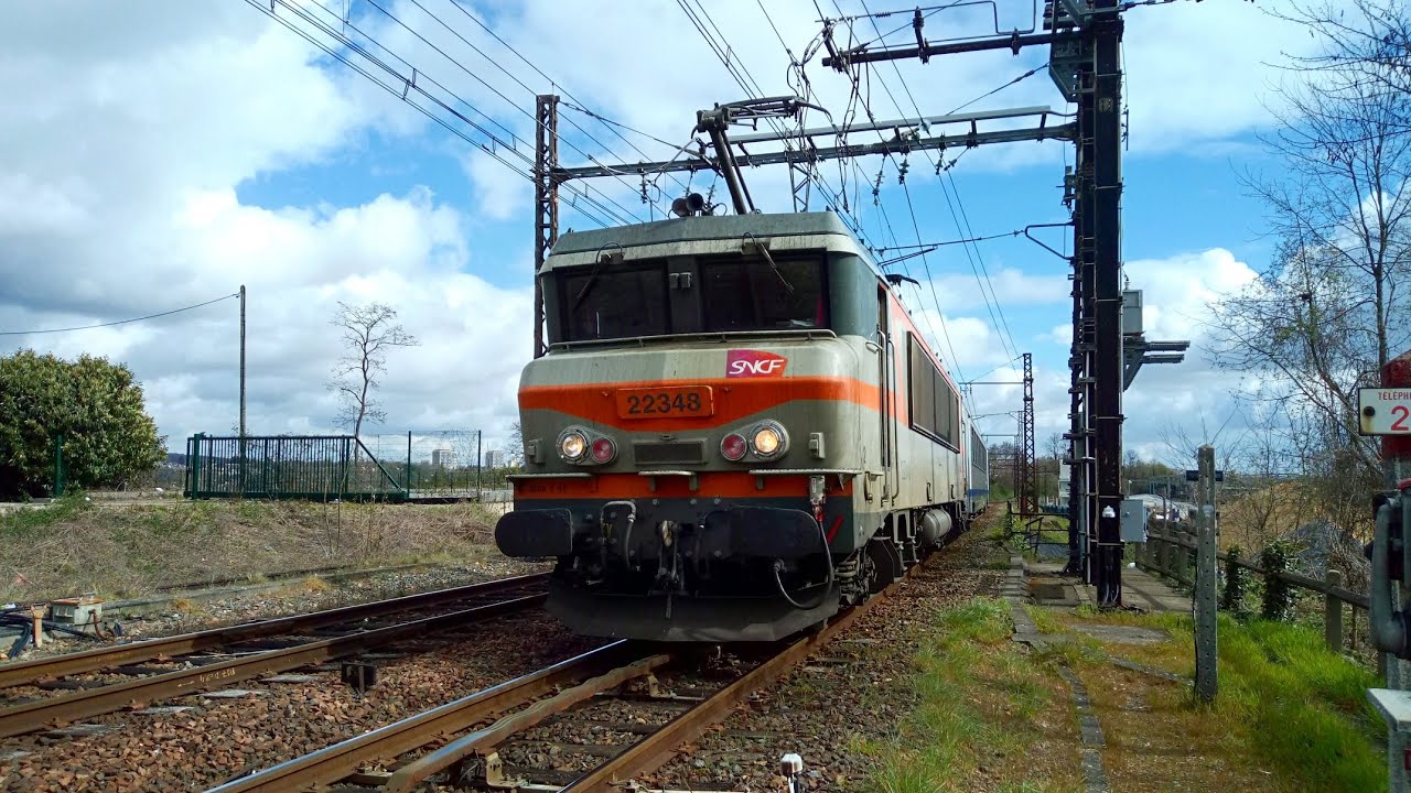 De Limoges Bénédictins à Paris Austerlitz en cabine de la BB22280
