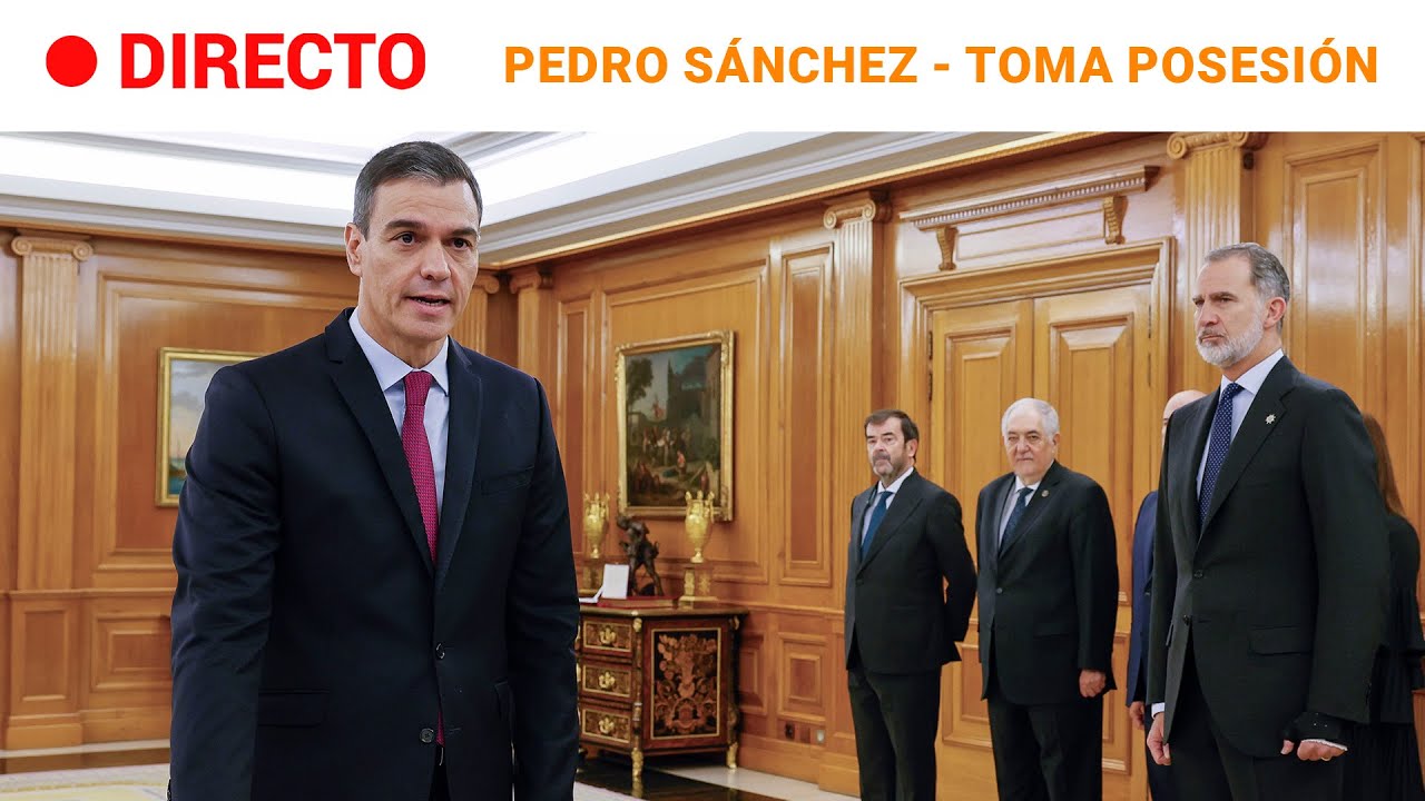 SÁNCHEZ:  Toma POSESIÓN como PRESIDENTE del GOBIERNO ante el REY en ZARZUELA | RTVE