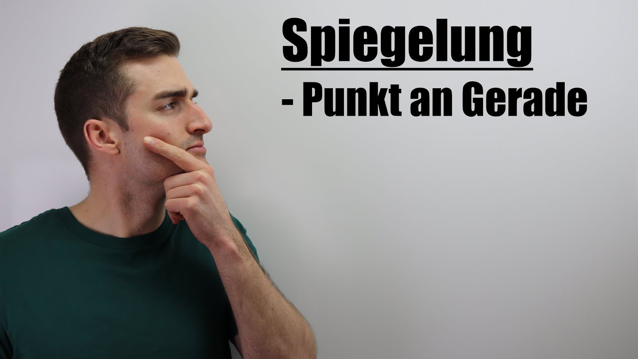 Spiegelung, Punkt an Gerade | Fit im Mathe-Abi