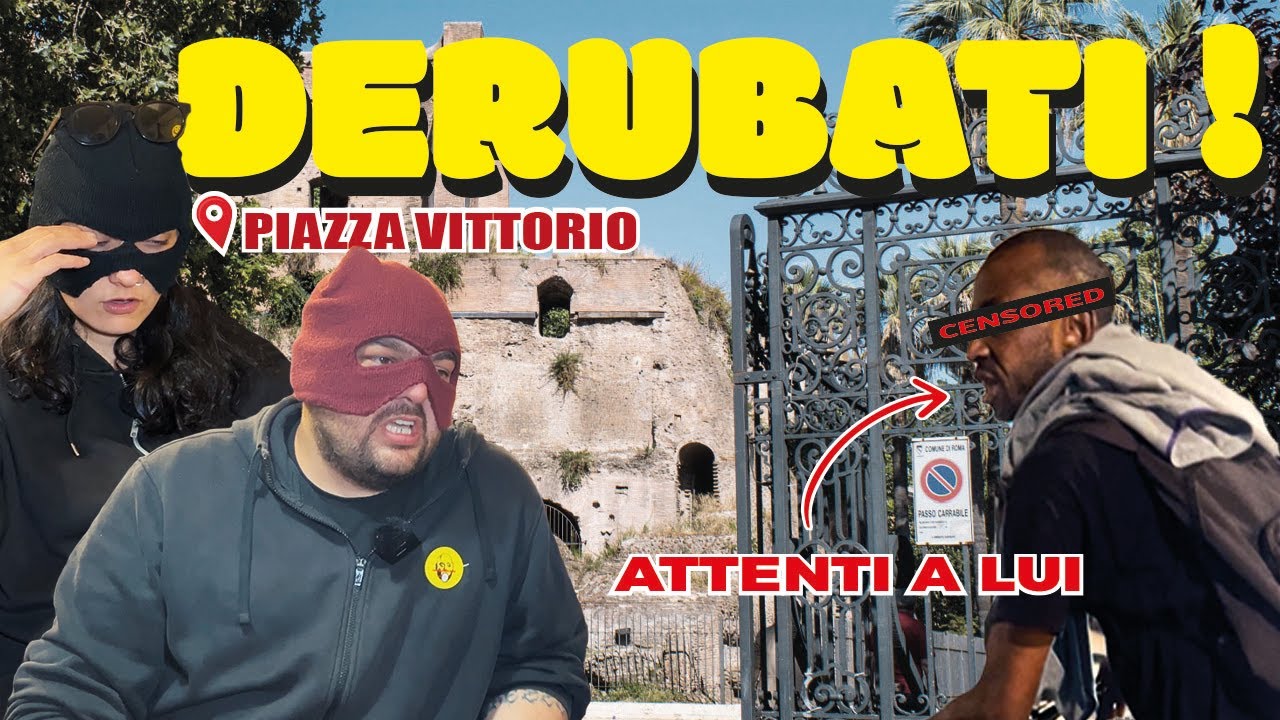 DERUBATI a Piazza Vittorio (abbiamo PRESO il LADRO)
