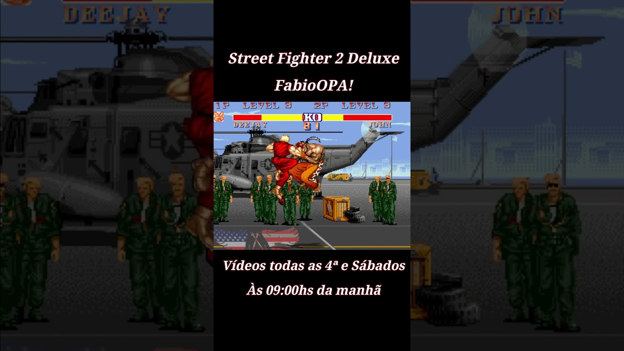 Palinha no Street Fighter 2 Deluxe - Jogando com Deejay #shorts