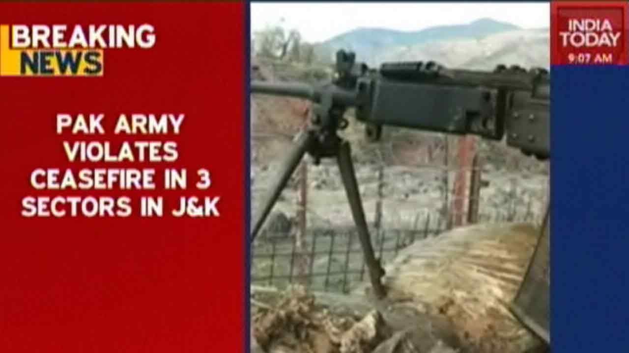 Pakistan Violates Ceasefire In Three Sectors
