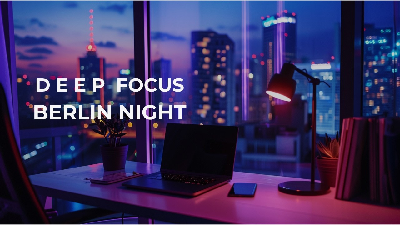 Berlin Night – Deep Focus | Dark Techno Ambient for Intense Work (3 Hours)