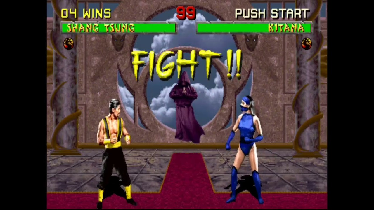 Mortal Kombat 2 arcade Playthrough Shang Tsung very hard