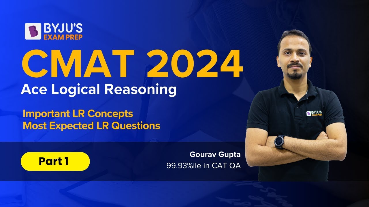 CMAT 2024 | CMAT LR Questions | Logical Reasoning | CMAT MBA Exam Preparation | Byjus #cmatexam