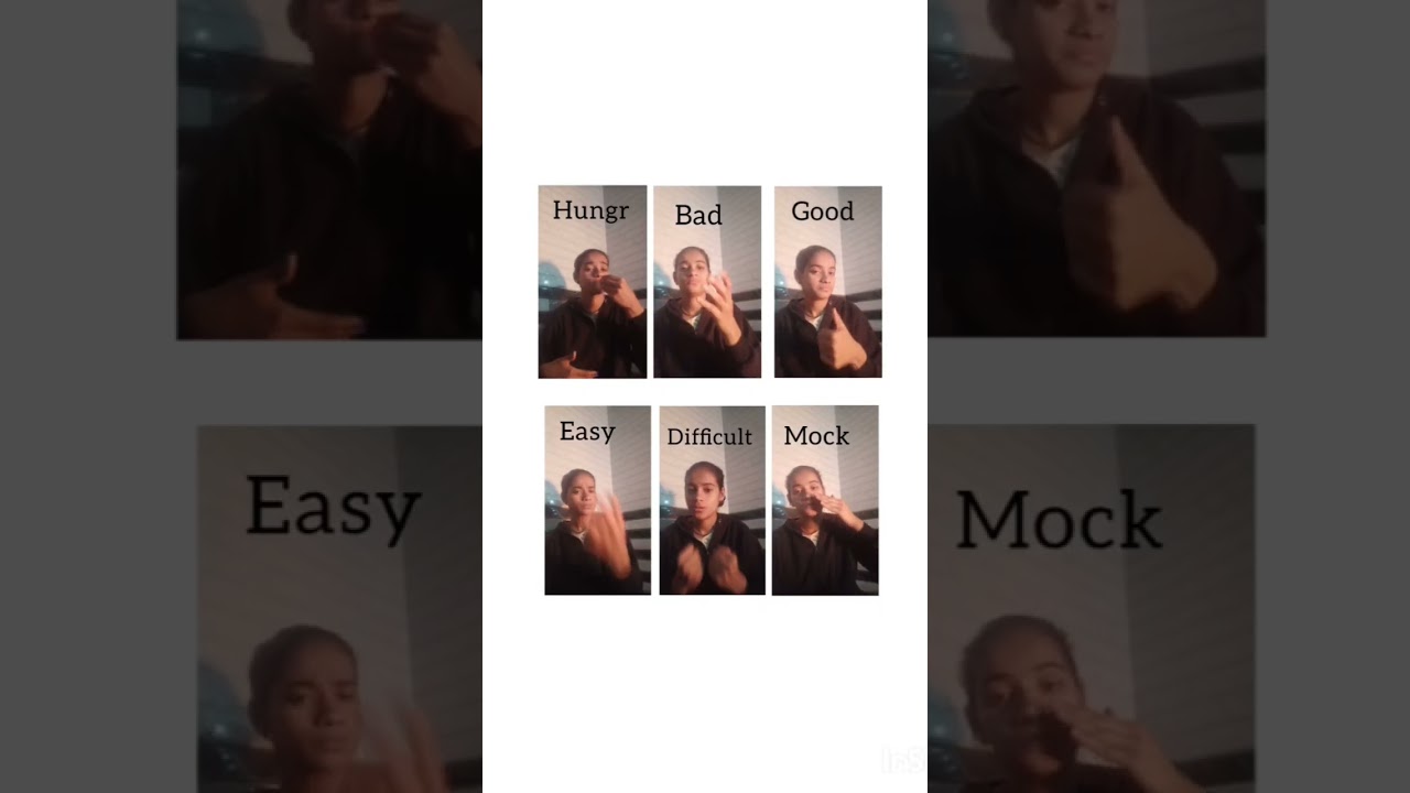 basic wards english -learn lndian sign language 