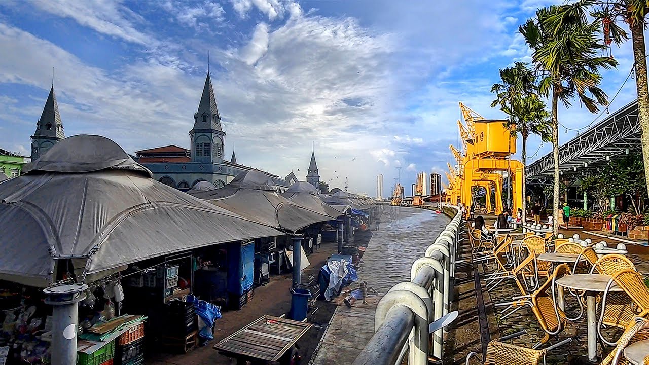 O BONITO e O FEIO de Belém | Do Ver-o-Peso à Estação das Docas A PÉ | 4K 60fps