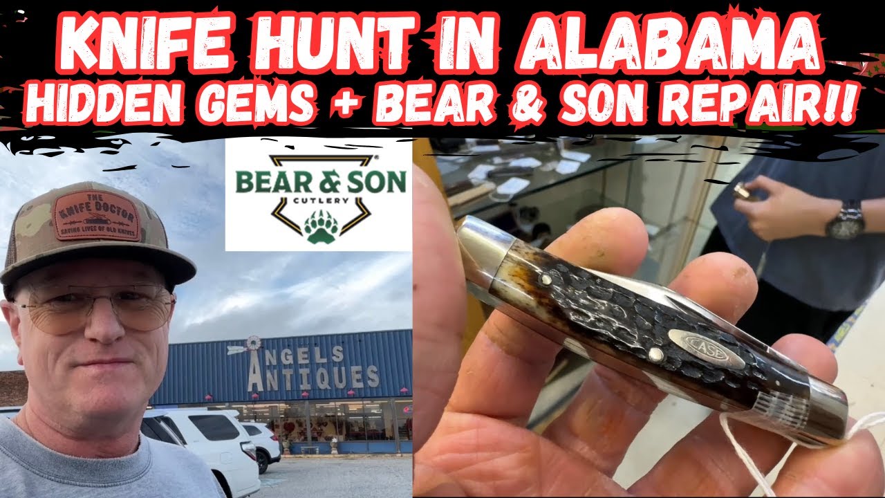 Vintage Knife Hunt in Alabama: Hidden Gems + Bear & Son Repair!