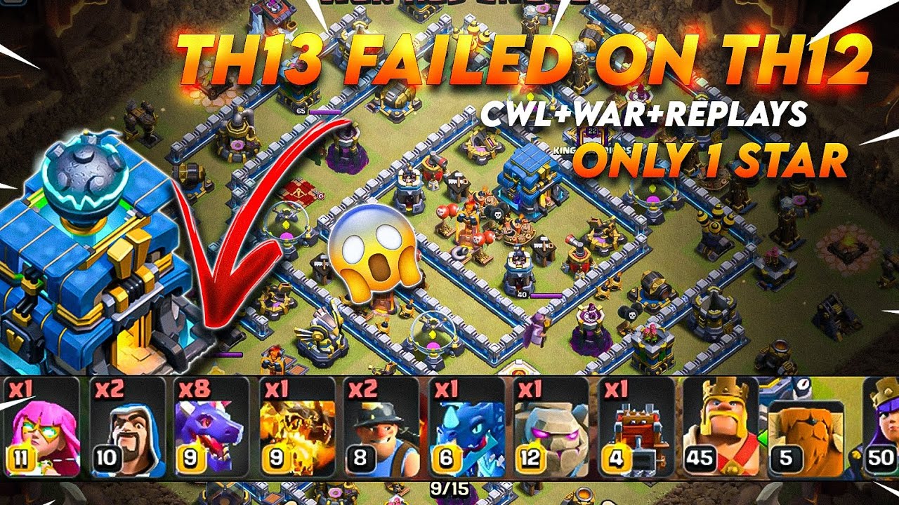 💥NEW💥 TH12 STRONGEST WAR/CWL BASE | WITH REPLAYS | ONLY 1 STAR