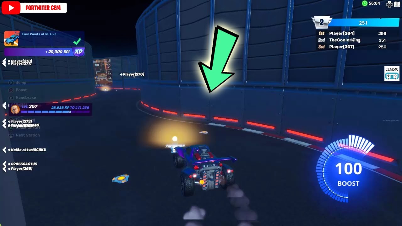 Earn Points at RL Live Fortnite High Octane Quests
