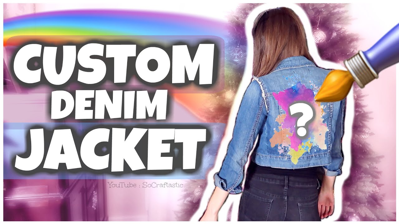Painting my Clothes : CUSTOM DENIM JEAN JACKET
