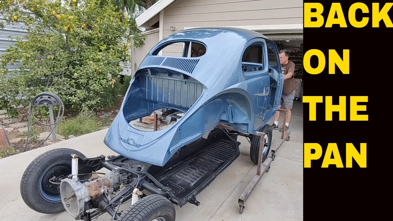 Body and Chassis Unite — 1954 VW Oval Window Beetle Restoration