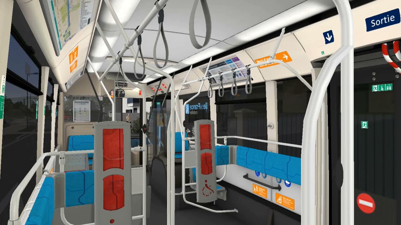 Omsi 2 avec Heuliez GX337 GNC IDFM Pub avec annonces du 259 RATP