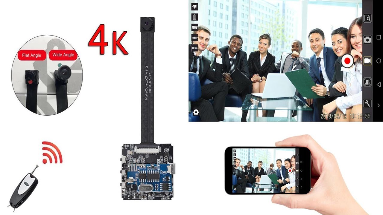 Real 4K Wireless WIFI P2P Mini 1080P Full HD Camera Module DV Video Recorder DIY Remote Control