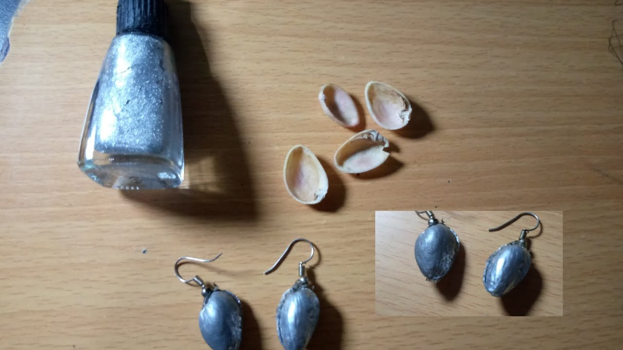 pistachios shell earring //best out of west in 0rs