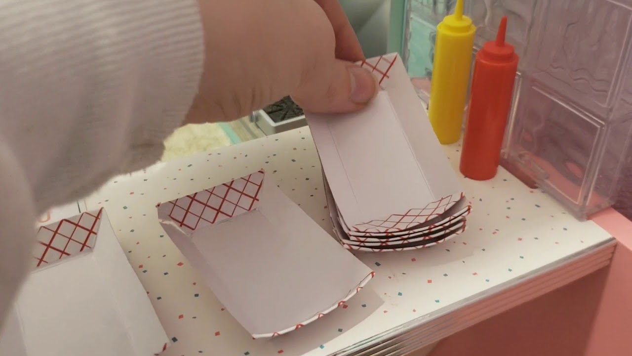 American Girl Doll Seaside Diner and toy food play