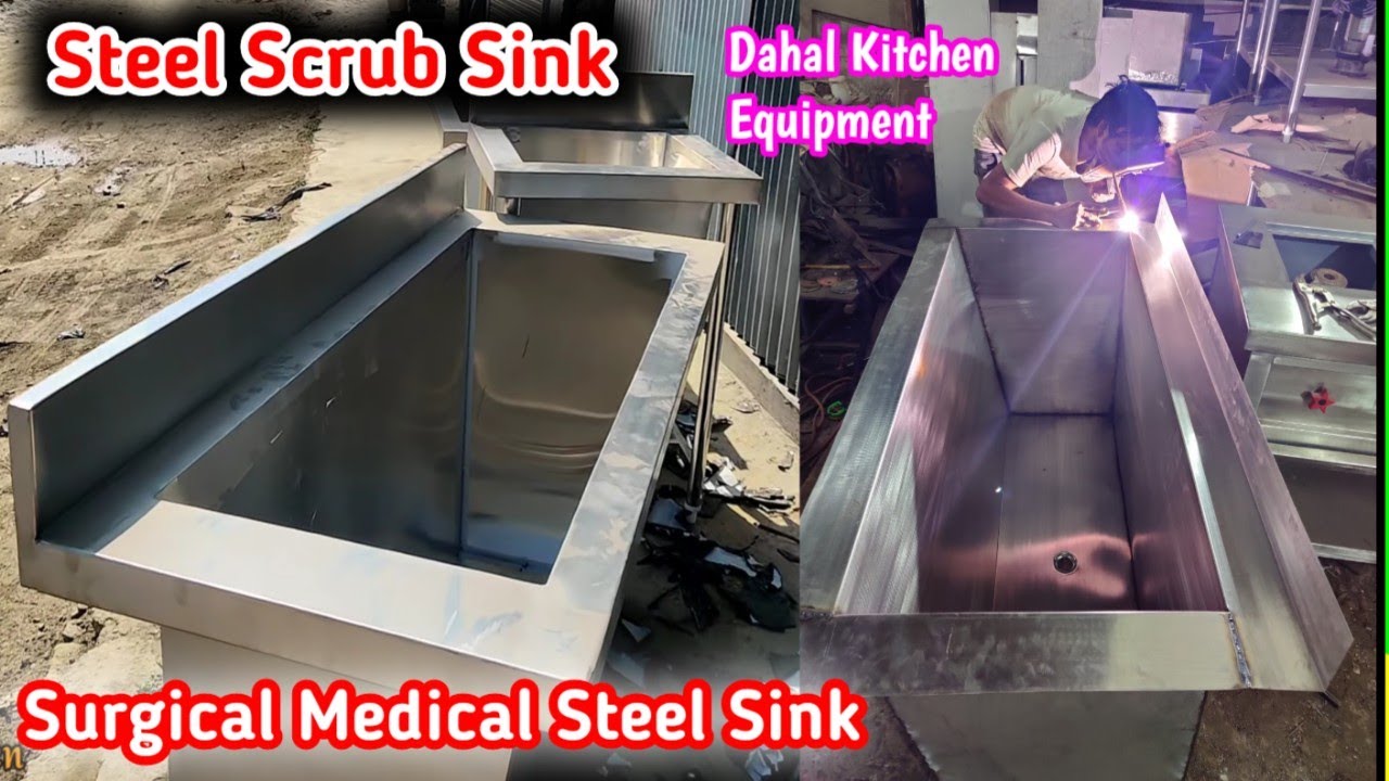 How does the Steel Sink Made In Factory | Medical Scrub Stainless Steel Sink | Steel Mega Factory