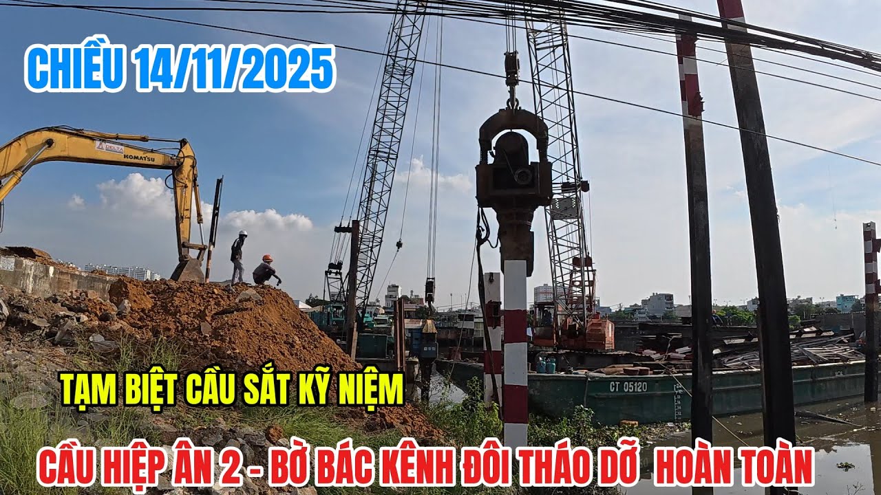Bờ bắc kênh đôi:Tạm Biệt Cầu Hiệp Ân 2- Cây Cầu Sắt nhiều kỹ niệm của bà con quận 8 | Đâu Đó Sai Gon